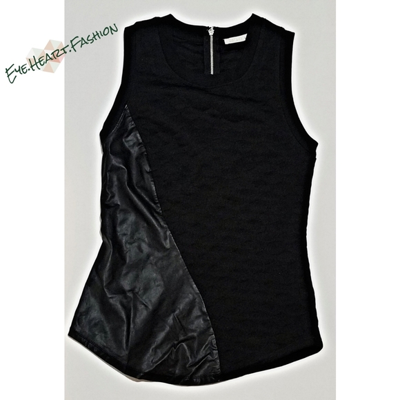 RACHEL Rachel Roy Tops - RACHEL Rachel Roy Black Tank